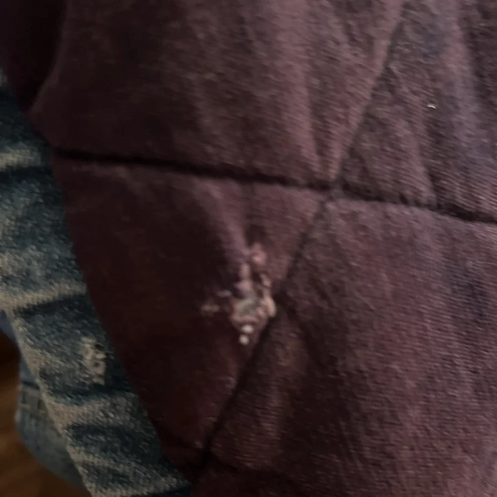 Vintage 80s Andy Johns Sport Western Denim Sherpa Lined Jacket Size Medium - Picture 14 of 14